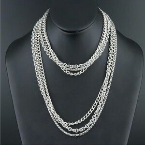 David Yurman Silver Multi-Strand Necklace
